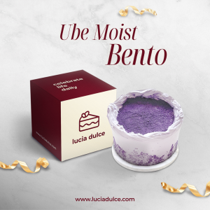 Ube Moist Bento Cake